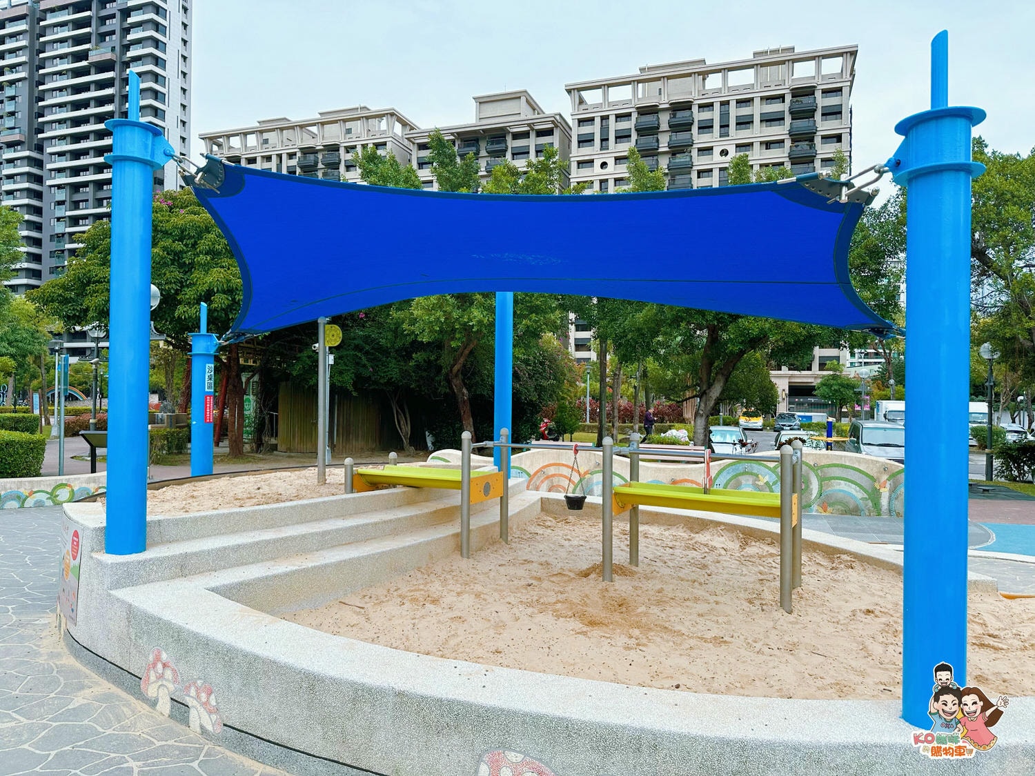 新莊頭前 ▎共融特色公園-頭前運動公園 兩層樓高樹梢觀察遊戲塔 觀木平台落羽松生態池╮ - 第16張圖
