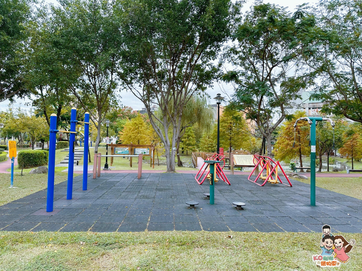 新莊頭前 ▎共融特色公園-頭前運動公園 兩層樓高樹梢觀察遊戲塔 觀木平台落羽松生態池╮ - 第33張圖